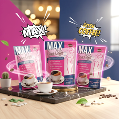 Max Curve Coffee Plus – Instant Coffee Mix Powder (3 Pcs Combo Pack)