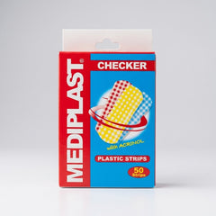 Mediplast Checker Plastic Strips with Acrinol – 50 Strips