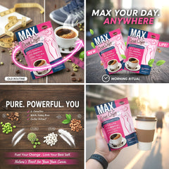 Max Curve Coffee Plus – Instant Coffee Mix Powder (3 Pcs Combo Pack)