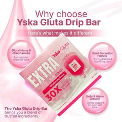 YSKA Gluta Drip Bar Extra Whitening Soap 30X – 70g