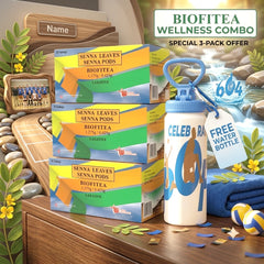 BIOFITEA Herbal Tea Senna Leaves & Senna Pods – 30 Teabags × 3PCS (COMBO)