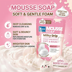 Yoko Gold Mousse Soap Milky Drip – 100g