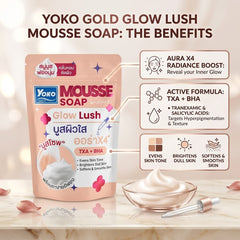 Yoko Gold Mousse Soap Glow Lush – 100g