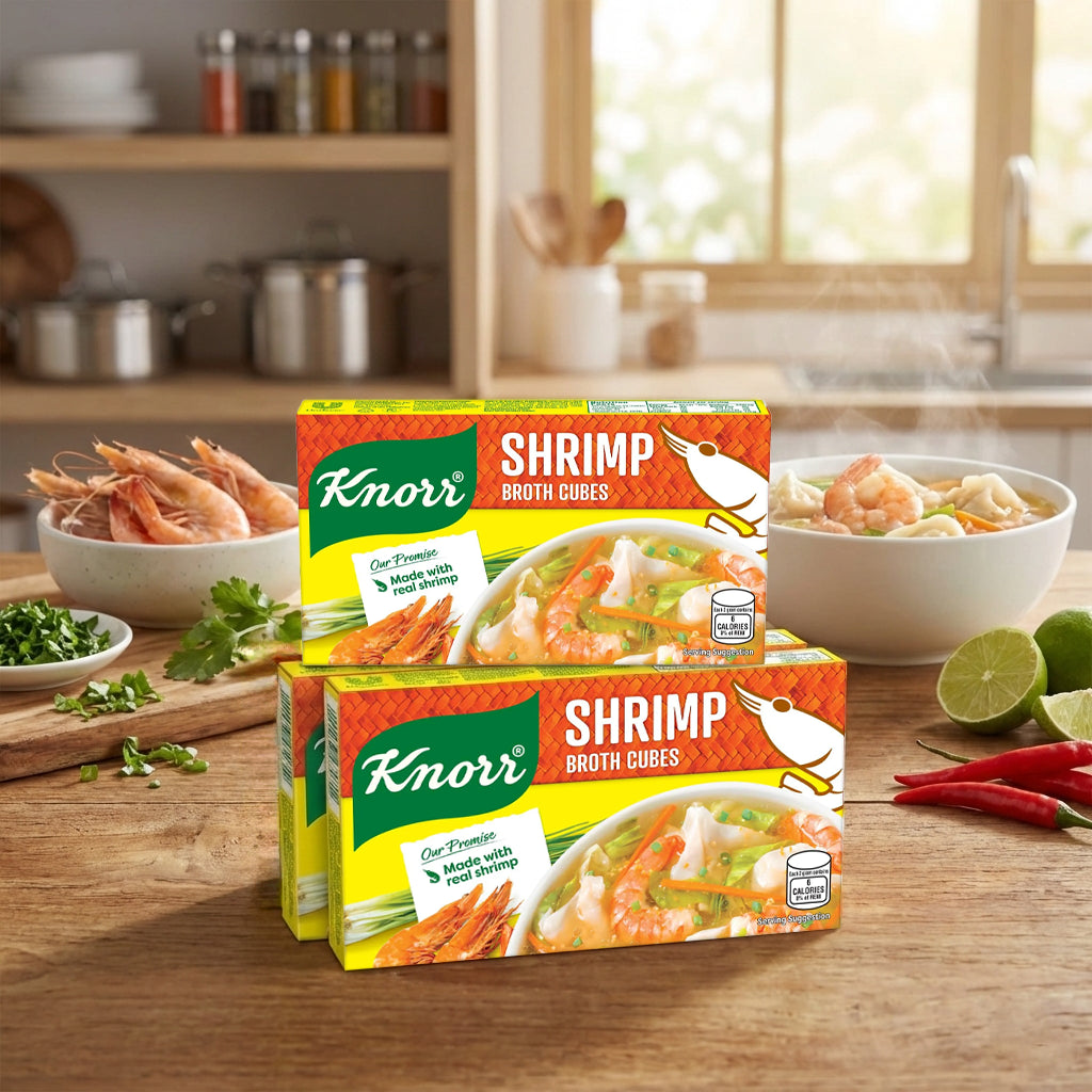 Knorr Shrimp Broth Cubes 6 - 60g (3 Pcs Combo)