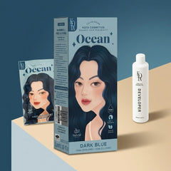 Kota Cosmetics Ocean Hair Color Set - Dark Blue (100ml + 100ml)