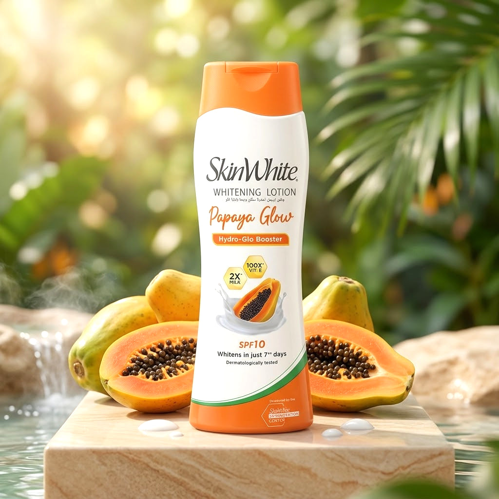 SkinWhite Papaya Glow Whitening Lotion with Hydro-Glo Booster SPF 10 – 200ml