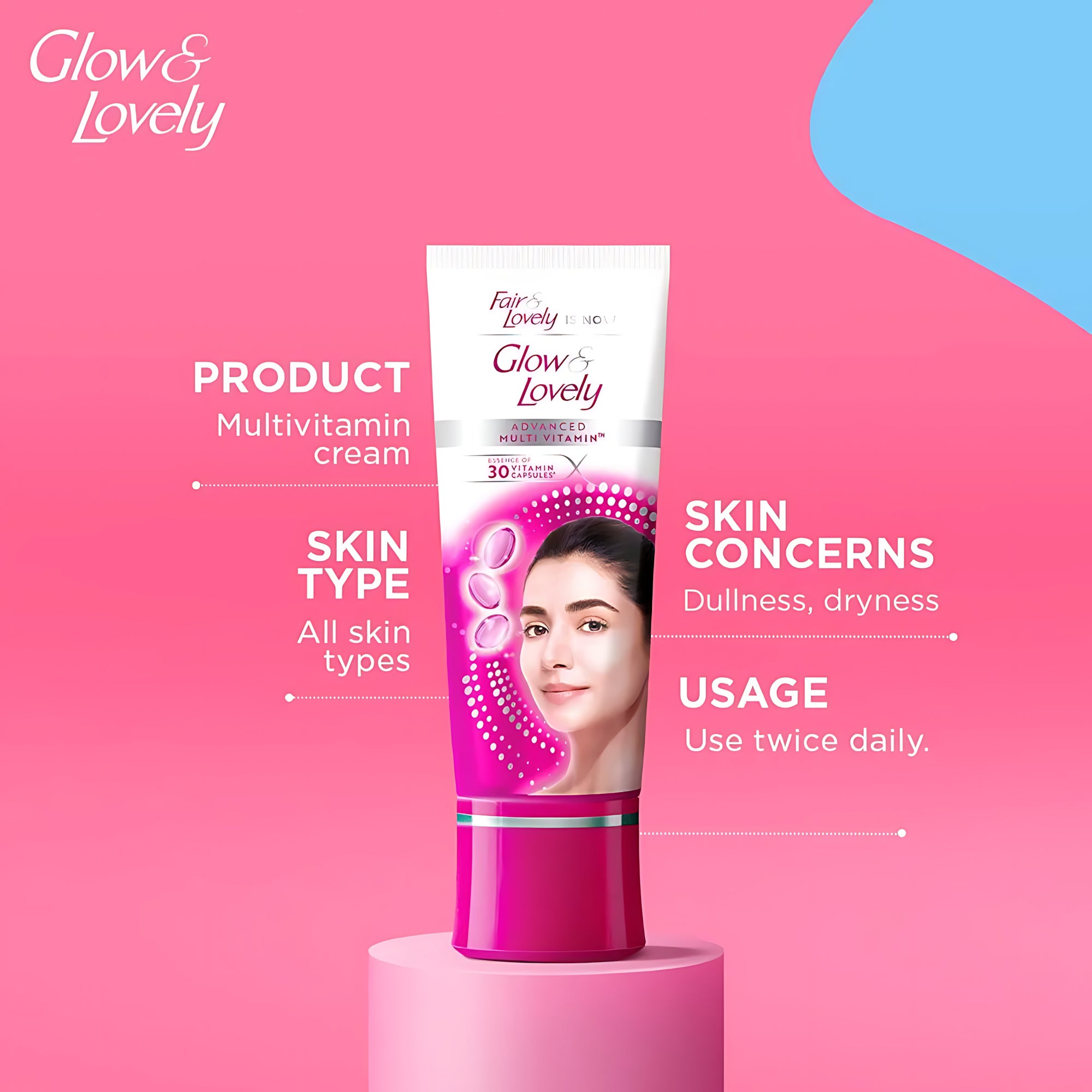 Glow & Lovely Advanced Multi Vitamin Face Cream - 50g
