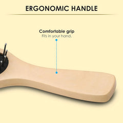Wooden Paddle Hair Brush – Square Black