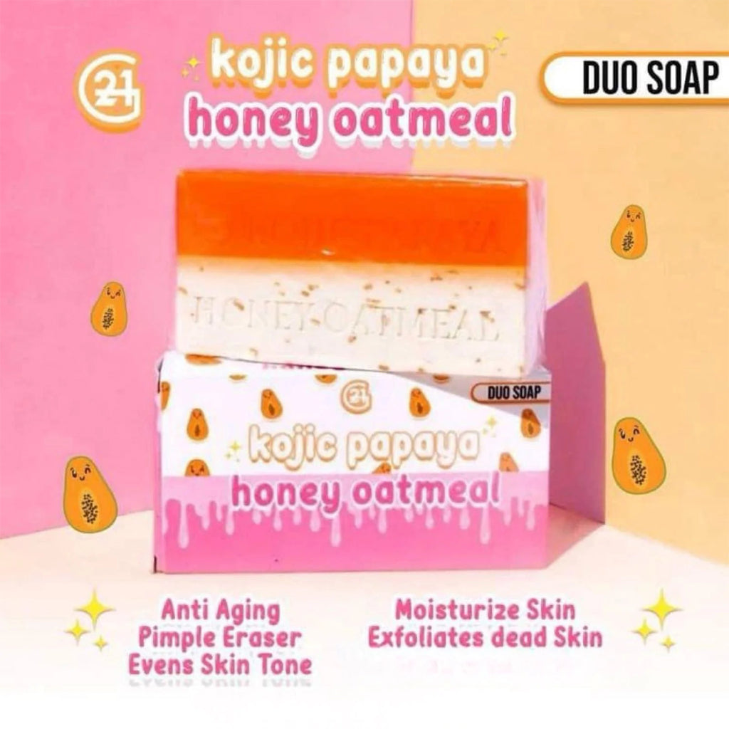 G21 Kojic Papaya Honey Oatmeal Whitening Soap – 60g