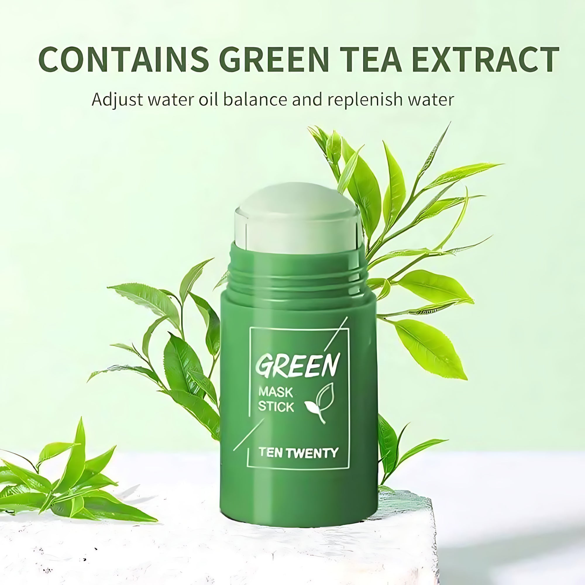 TEN TWENTY Green Mask Stick – Green Tea Oil Control Cleansing Solid Mask