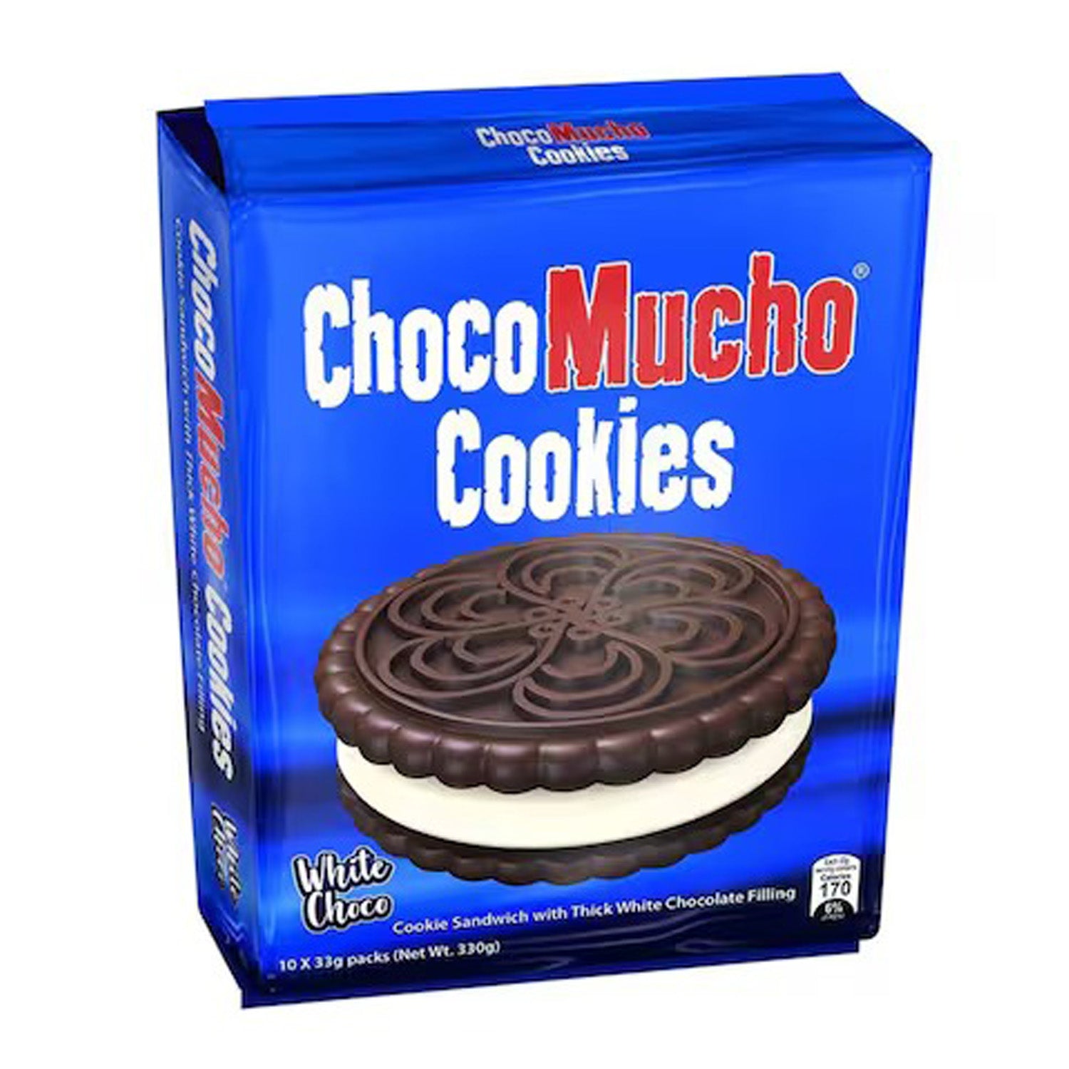 Choco Mucho Cookie Sandwich White Choco – 10 x 33g