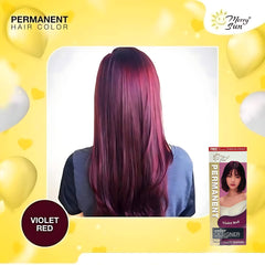 MerrySun Permanent Hair Color – Violet Red (Complete Hair Coloring Kit, 130mL)