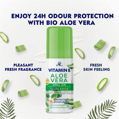 AR Vitamin E Aloe Vera Roll-On with Glutathione & Vitamin E – 60ml