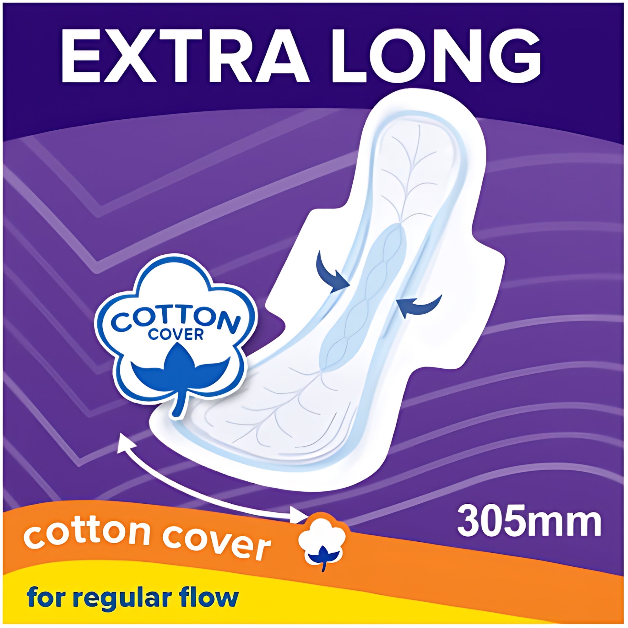 Modess All Night/Extra Long Sanitary Napkins with Wings – 4 Pads