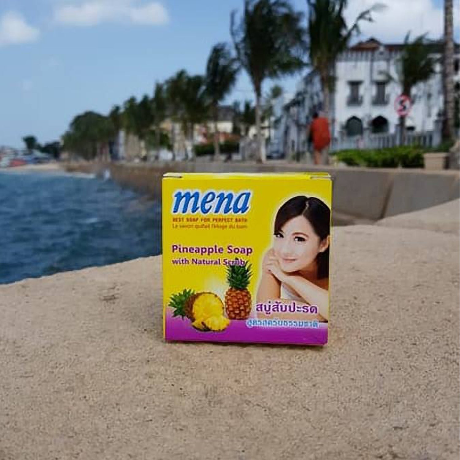 Mena Pineapple Soap with Natural Scrub - 150g