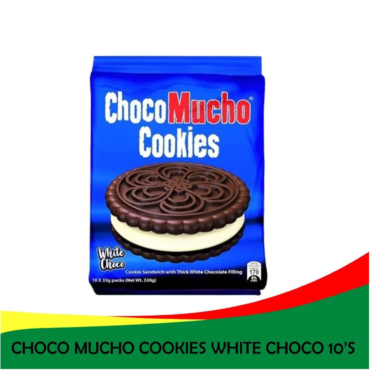 Choco Mucho Cookie Sandwich White Choco – 10 x 33g