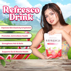BMRS Beauty Essentials Placenta Collagen Refresco – Red Guava (10 Sachets / 180g)