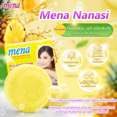 Mena Pineapple Soap with Natural Scrub - 150g