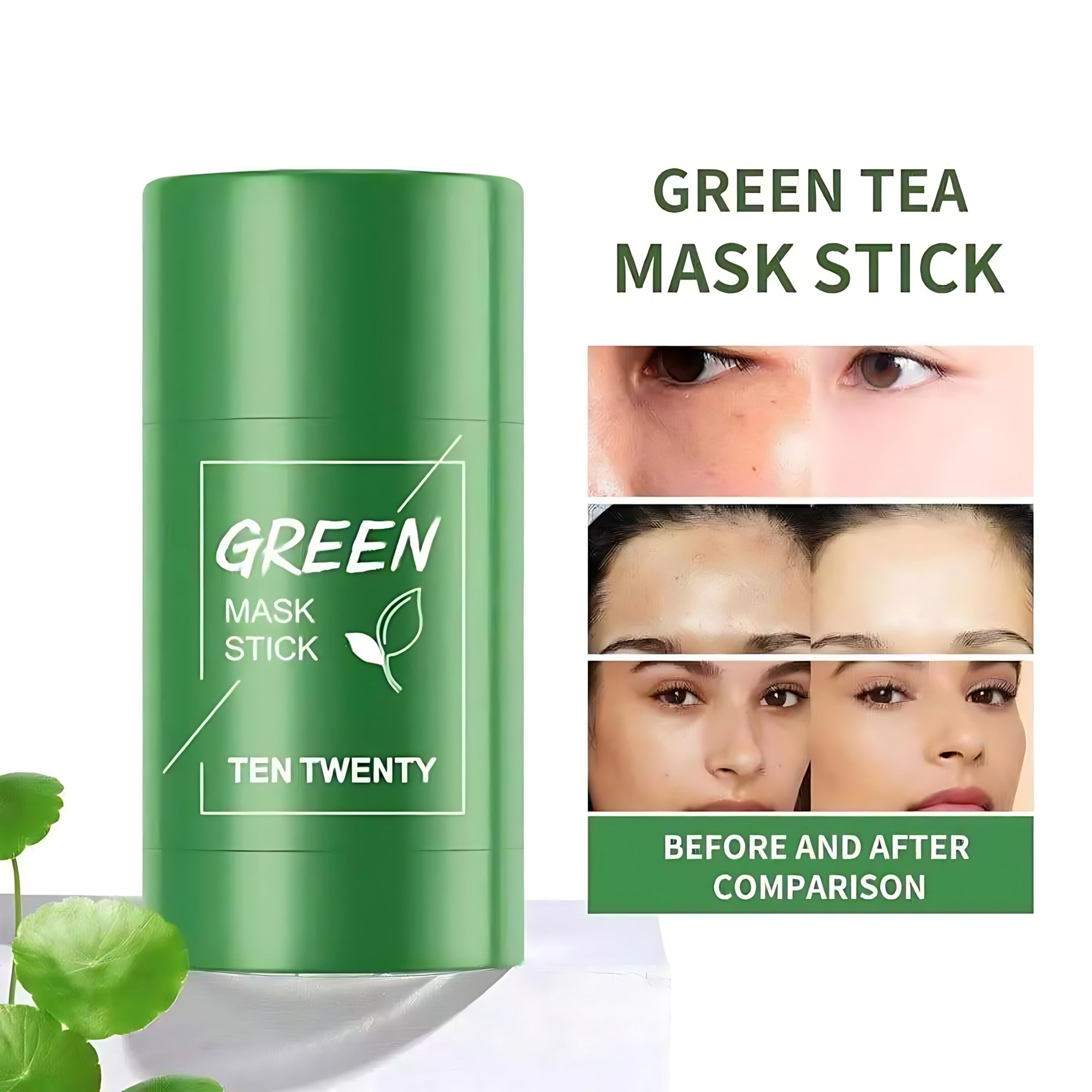 TEN TWENTY Green Mask Stick – Green Tea Oil Control Cleansing Solid Mask