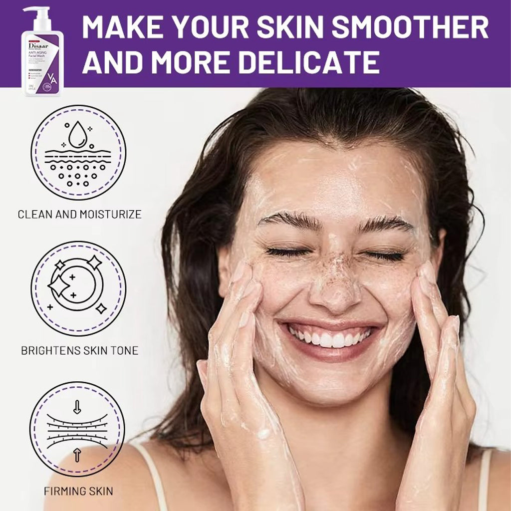 Disaar Anti-Aging Facial Wash with Retinol & Niacinamide – 200g