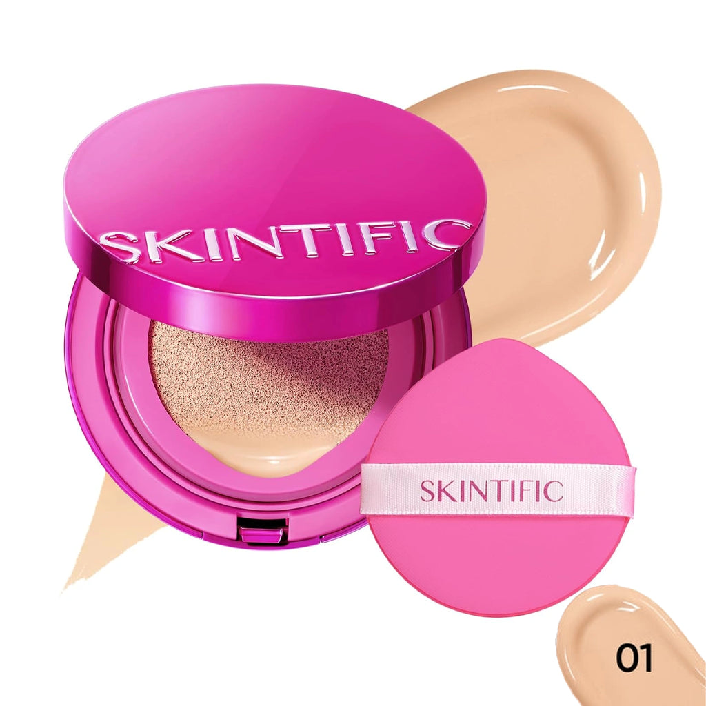 SKINTIFIC Cover Glow Perfect Cushion Foundation SPF 35 PA++++