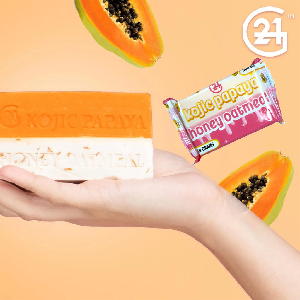 G21 Kojic Papaya Honey Oatmeal Whitening Soap – 60g