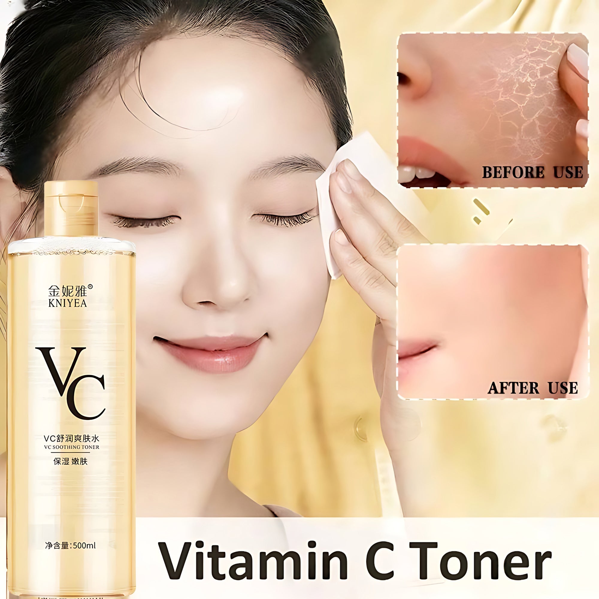 2 Kniyea VC Toner - 500ml + Sunscreen Free