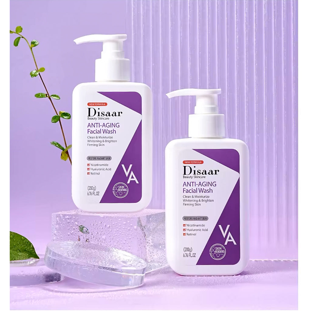 Disaar Anti-Aging Facial Wash with Retinol & Niacinamide – 200g