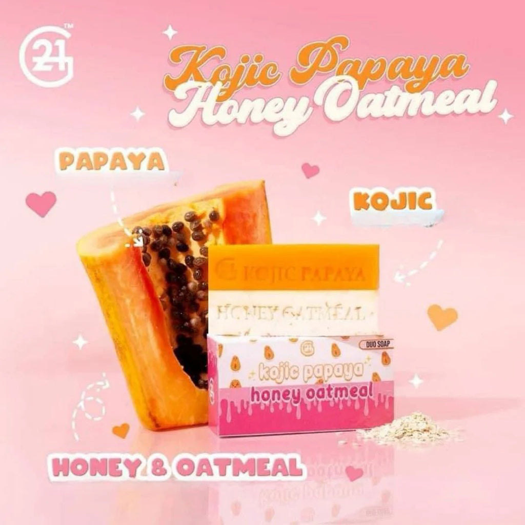G21 Kojic Papaya Honey Oatmeal Whitening Soap – 60g