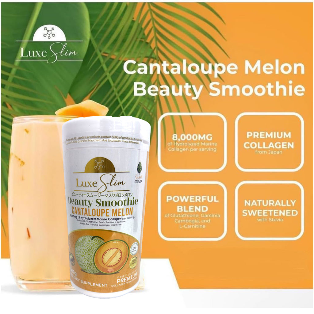Luxe Slim Beauty Smoothie Cantaloupe Melon Jar 500g Sige Mart UAE Luxe Slim Beauty Smoothie Cantaloupe Melon Jar 500g Sige Mart UAE