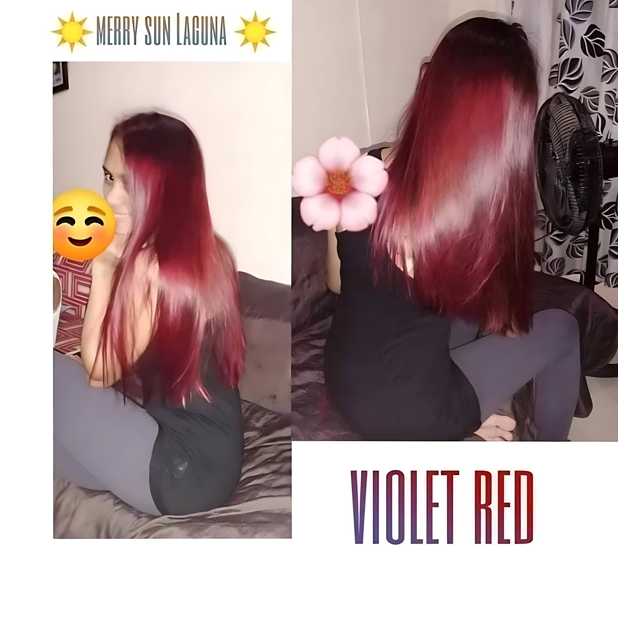 MerrySun Permanent Hair Color – Violet Red (Complete Hair Coloring Kit, 130mL)