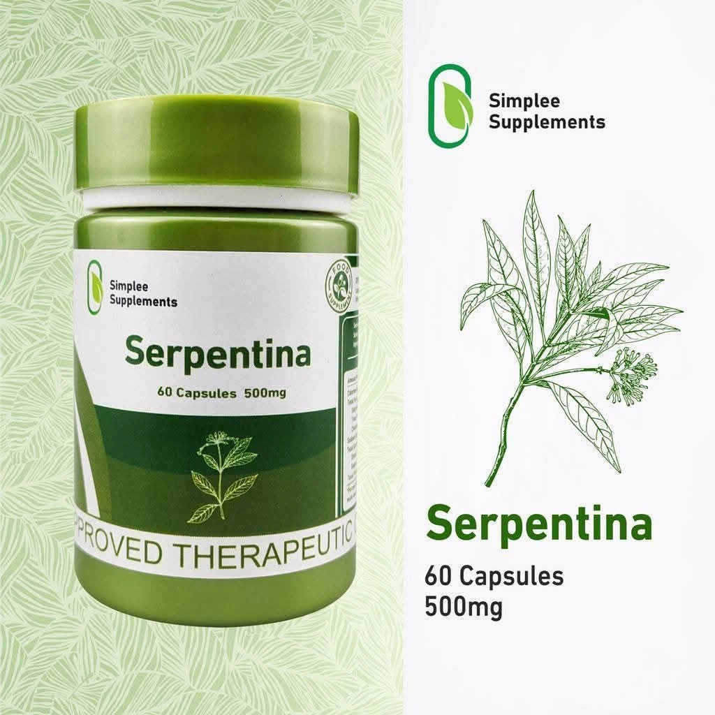 Simplee Supliments Simplee Supplements Serpentina 500mg – 60 Capsules – Sige Mart UAE