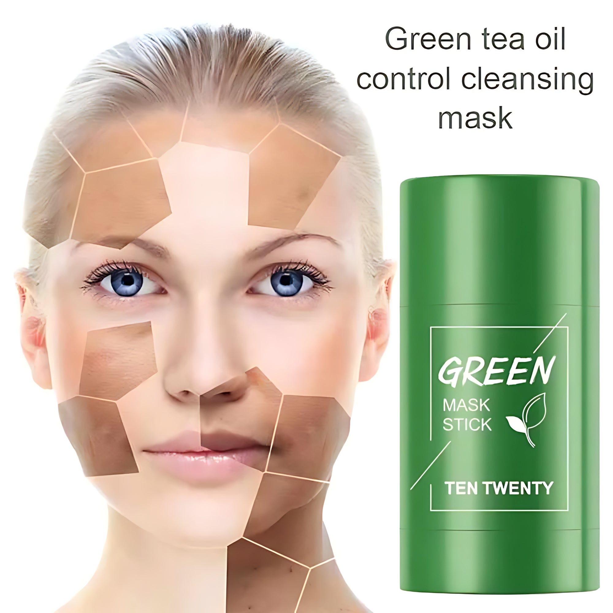 TEN TWENTY Green Mask Stick – Green Tea Oil Control Cleansing Solid Mask