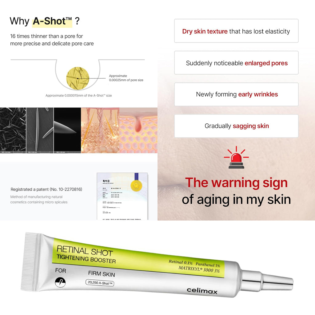 Retina Mix Celimax Retinal Shot Tightening Booster - 15ml(MIX & MATCH) – Sige Mart UAE