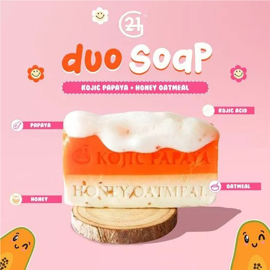 G21 Kojic Papaya Honey Oatmeal Whitening Soap – 60g