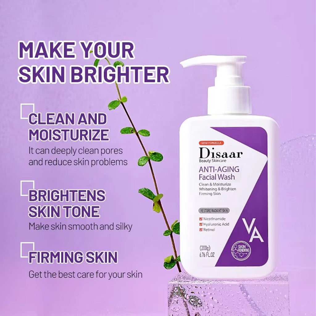 Disaar Anti-Aging Facial Wash with Retinol & Niacinamide – 200g