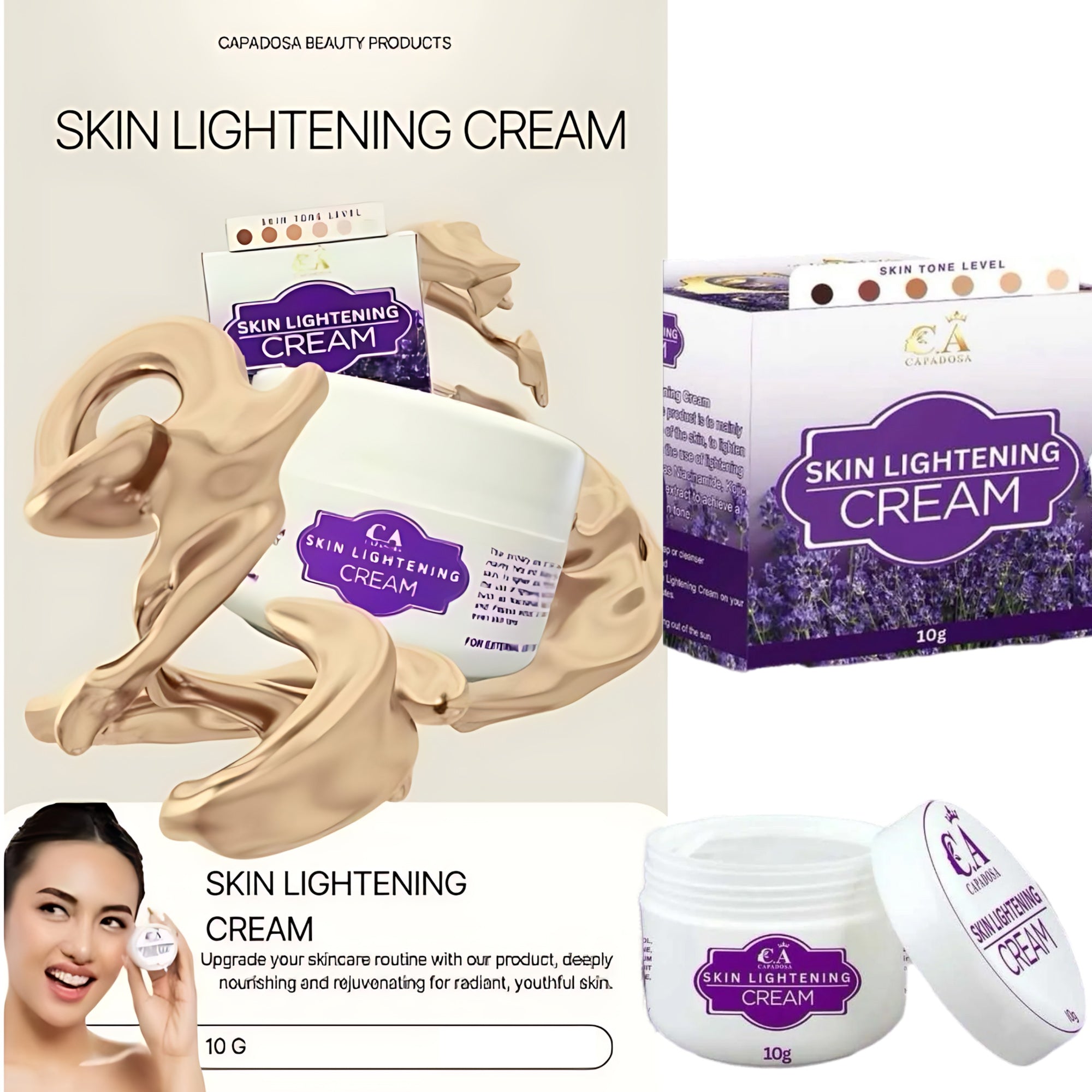 CAPADOSA Skin Lightening Cream (Pekas) – 10g