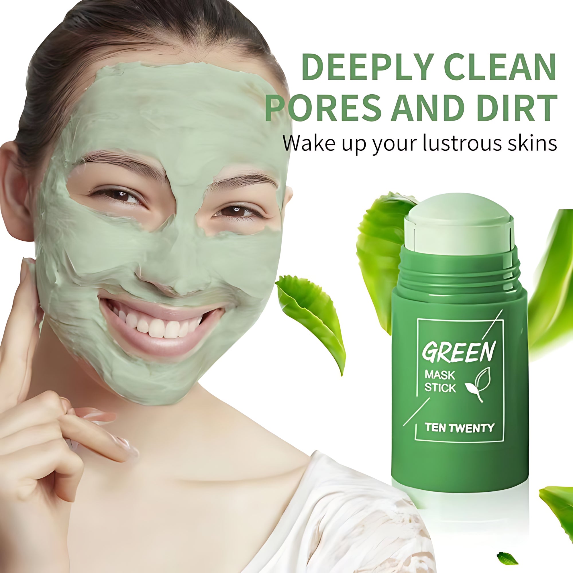 TEN TWENTY Green Mask Stick – Green Tea Oil Control Cleansing Solid Mask