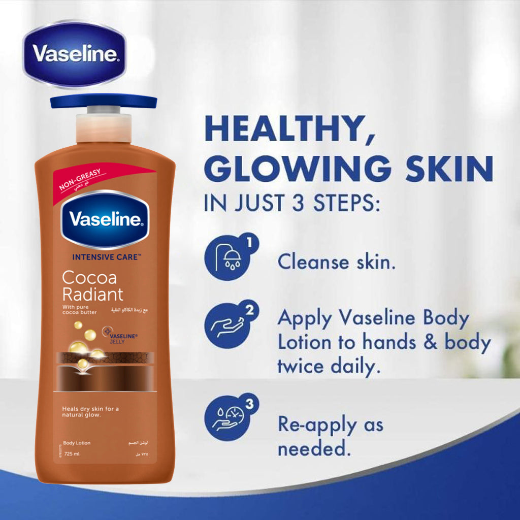 Vaseline Intensive Care Cocoa Radiant Body Lotion – 725ml