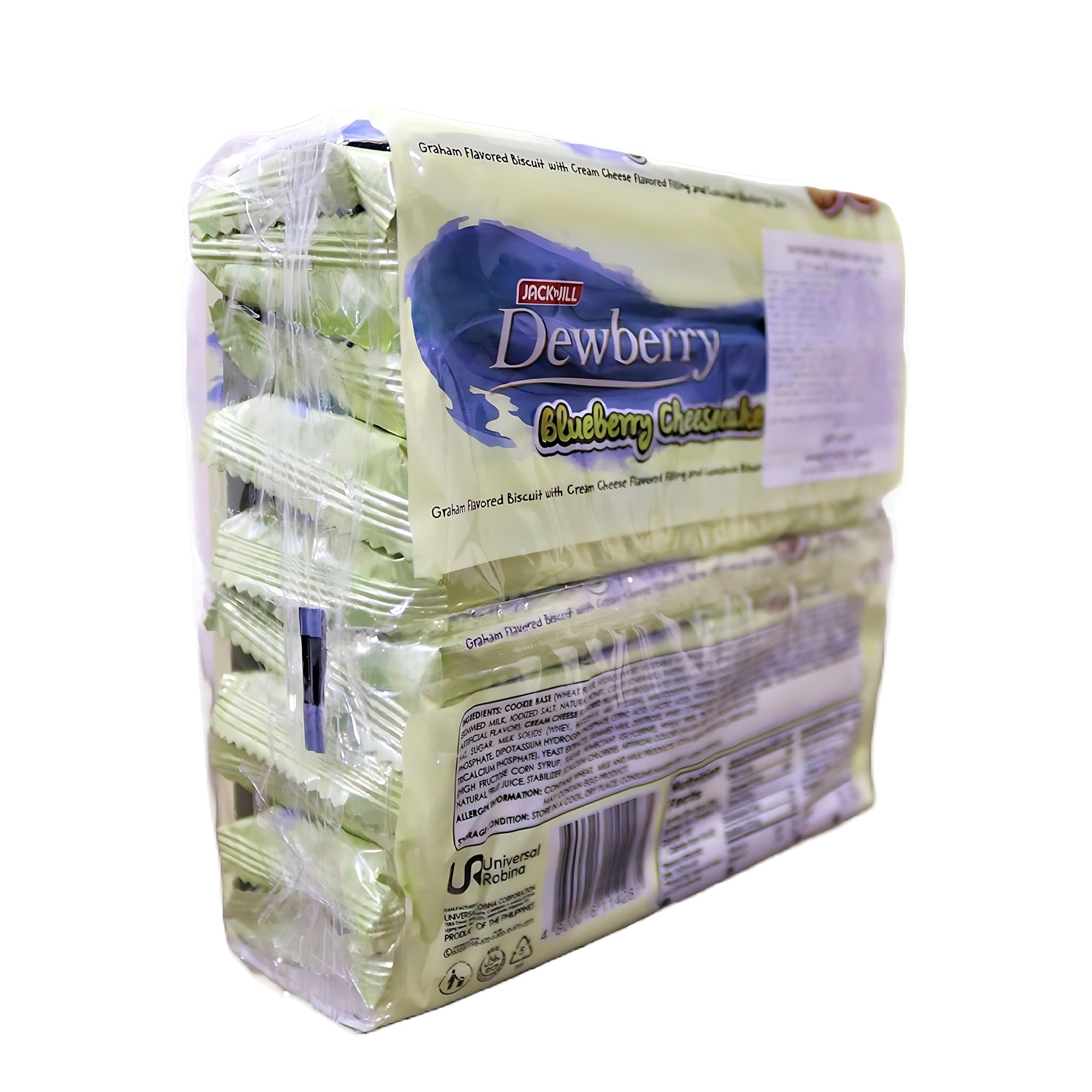Jack ‘n Jill Dewberry Blueberry Cheesecake Biscuits – 330g (10 x 33g packs)