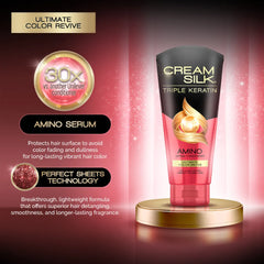 Cream Silk Triple Keratin Amino Serum Conditioner - Ultimate Color Revive (300ml)