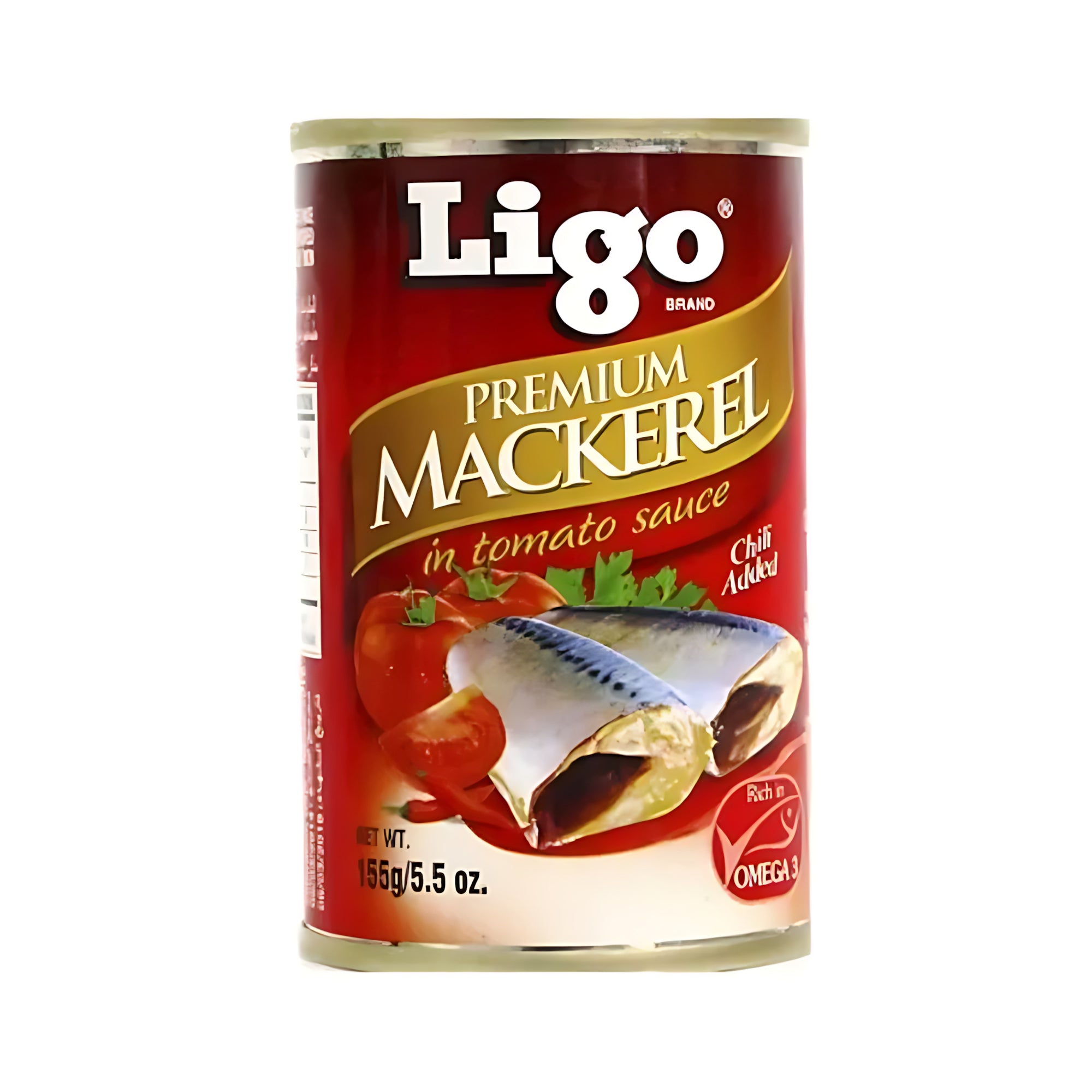 Ligo Premium Mackerel in Tomato Sauce with Chili – 155g