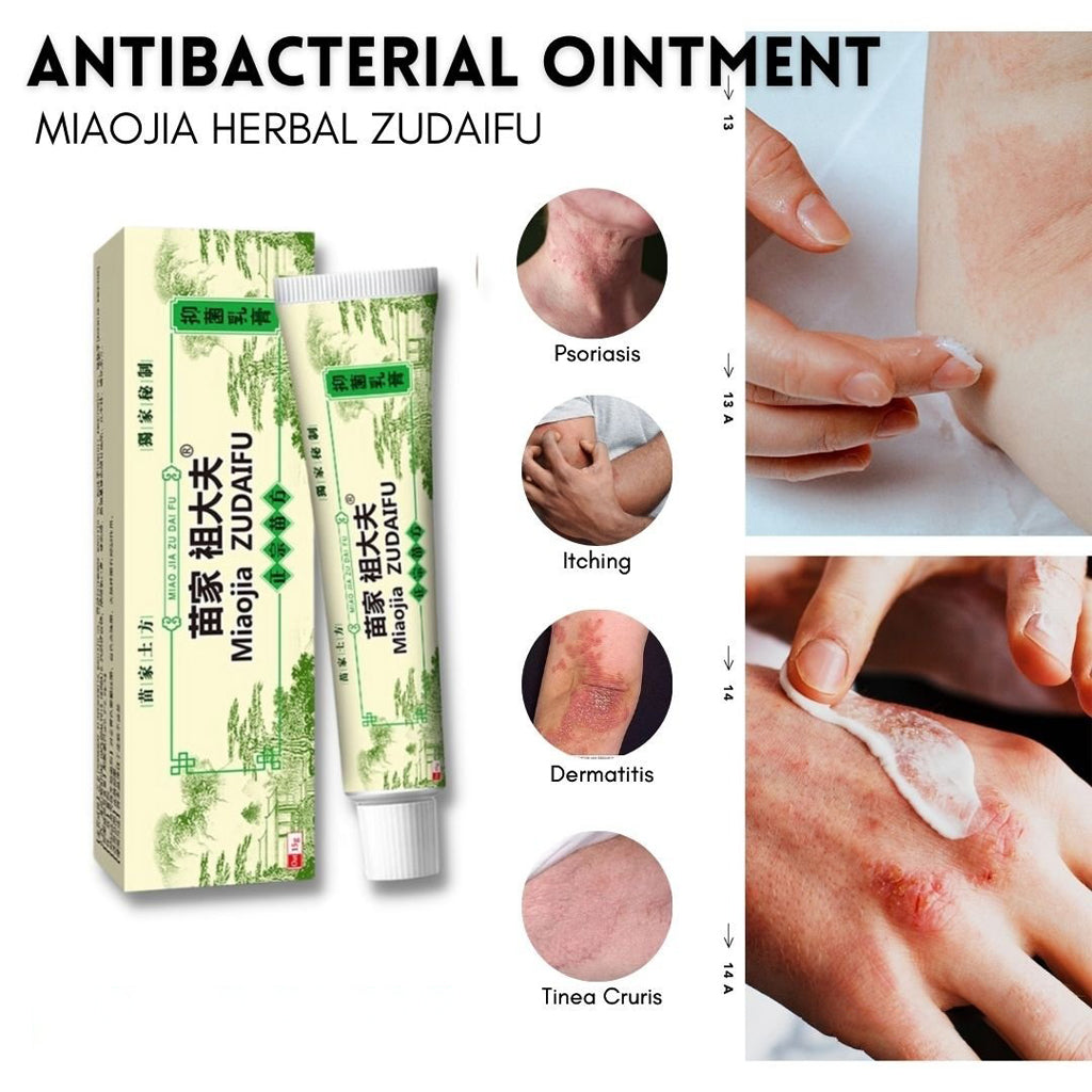 Miaojia Zudaifu Antibacterial Cream – Authentic Miao Formula (15g)