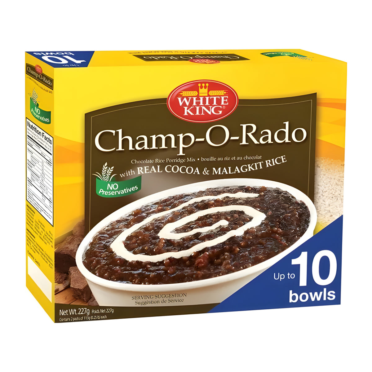 White King Champ-O-Rado Chocolate Rice – with Real Cocoa & Malagkit Rice (2 x 113.5g | Total 227g)