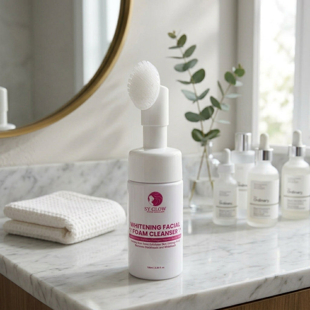 SY Glow Whitening Facial Foam Cleanser – 100ml