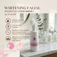 SY Glow Whitening Facial Foam Cleanser – 100ml