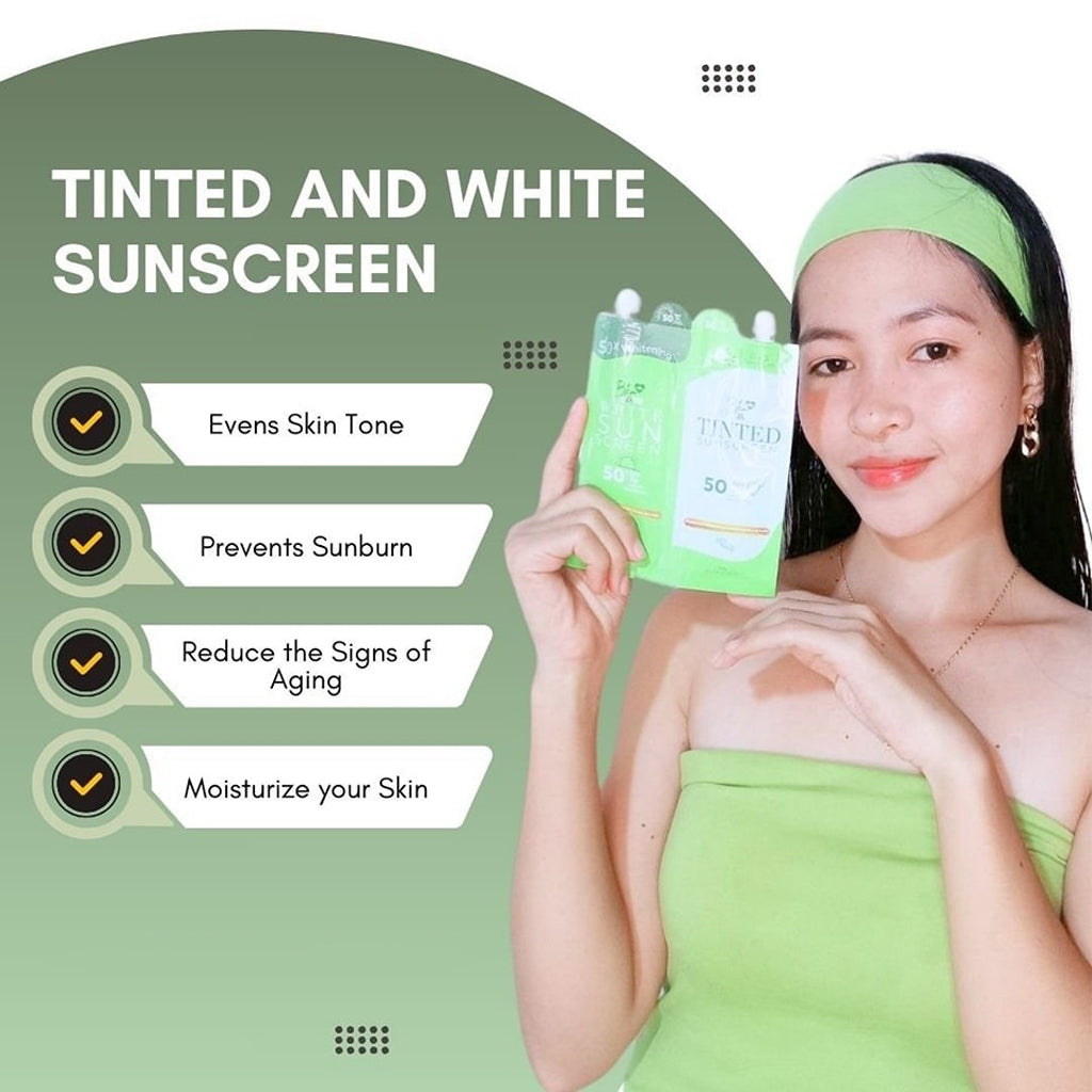 Blem Dr. White & Tinted Sunscreen Duo Pack – SPF 50 PA+++ (2 x 30g)