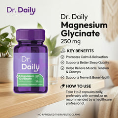 Dr. Daily Magnesium Glycinate 250mg – 30 Capsules