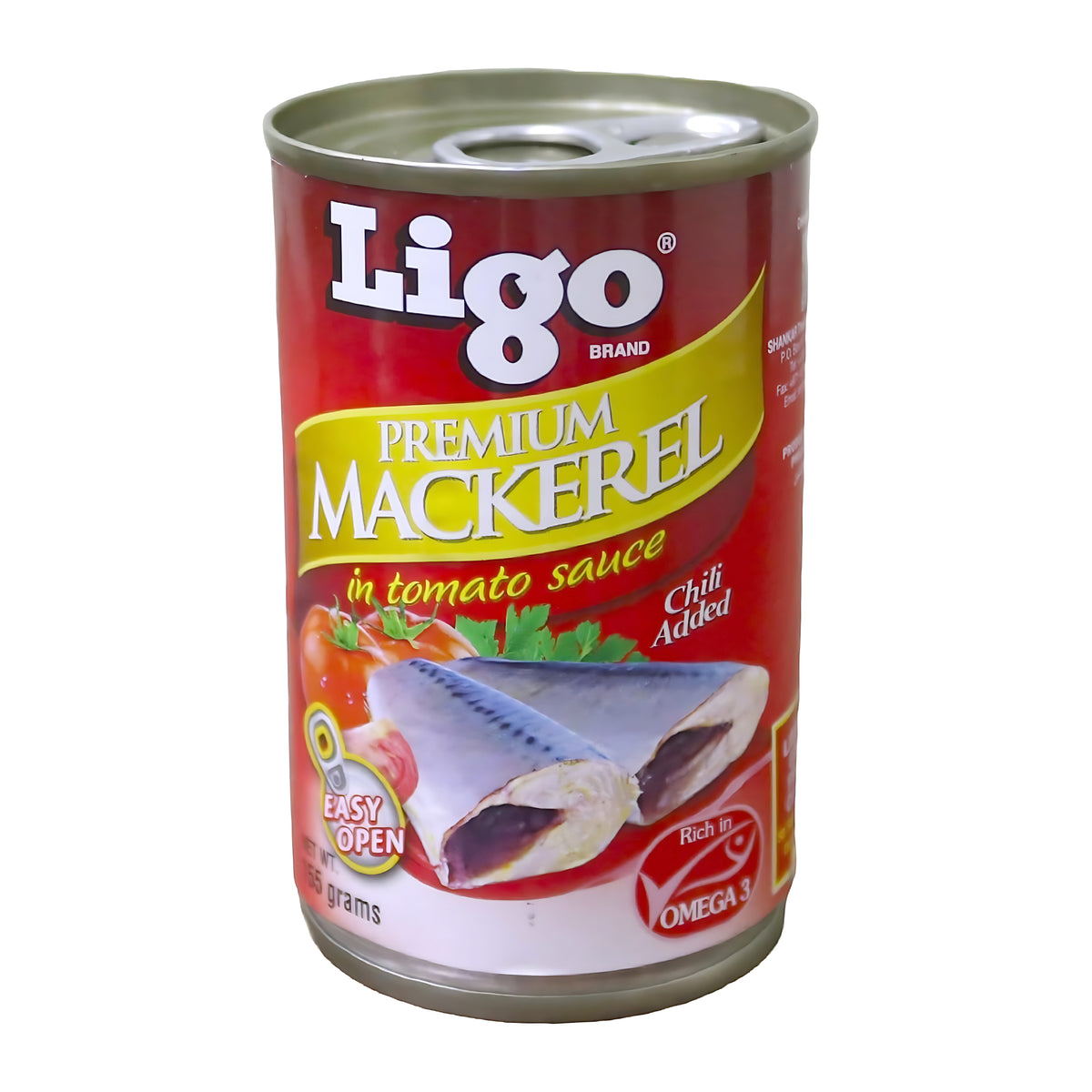 Ligo Premium Mackerel in Tomato Sauce with Chili – 155g