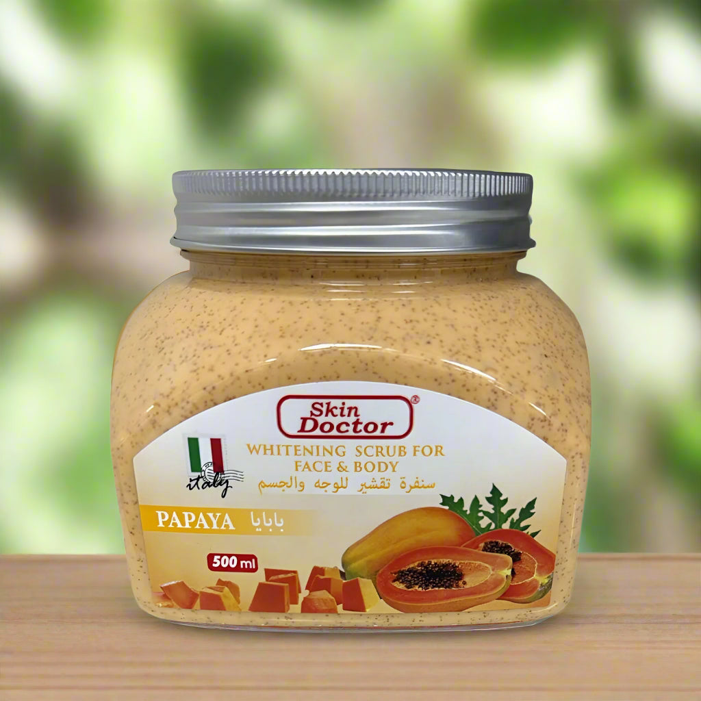 Skin Doctor Face & Body Whitening Scrub – Papaya 500ml